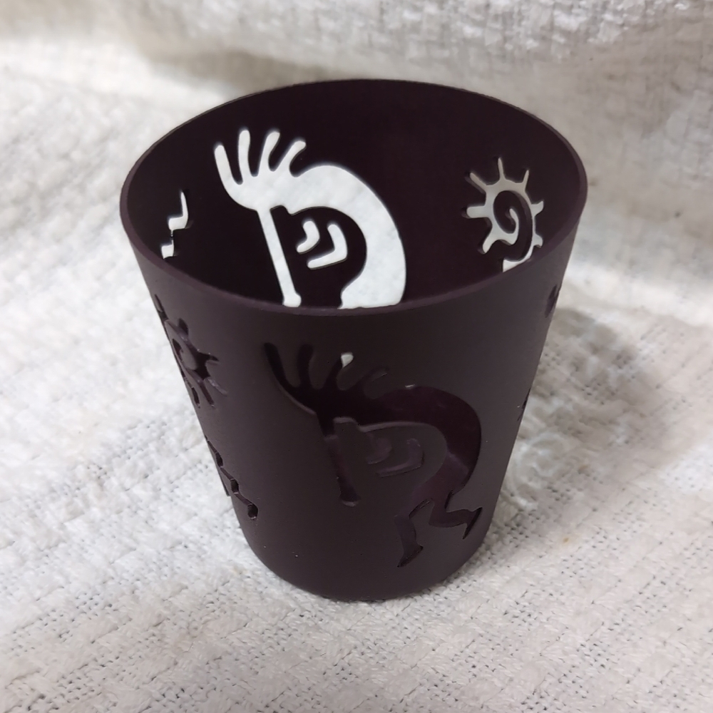 Parylite Kokopelli Art Candle Holder *BINI